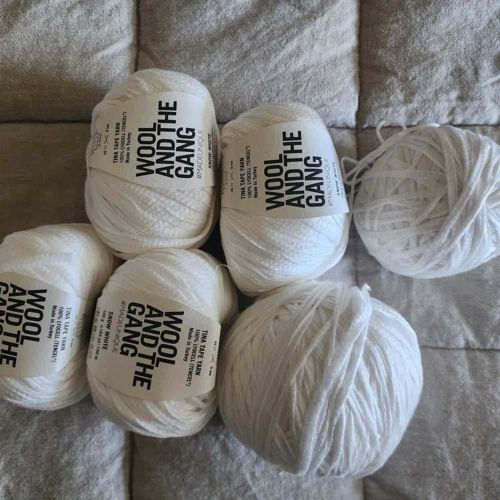 Wool and the Gang White Yarn Bundle